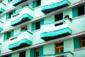 green beautiful balconies