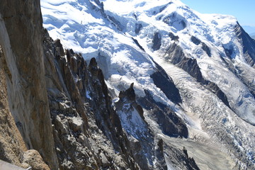 Mont Blanc z Aiguille du Midi