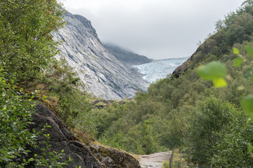 Fototapeta na wymiar Briksdalbreen Gletscher, Norwegen