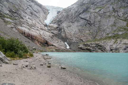 Briksdalbreen Gletschersee, Norwegen