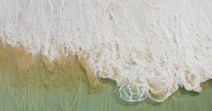 Aerial view of a beach paradise