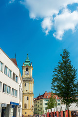 BRATISLAVA, SLOVAKIA - June 27, 2018: Jesuit Church in Bratislava, Slovakia