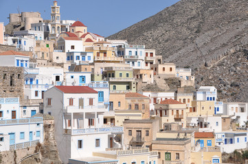 the mountain village of Olympos, Karpathos, Dodecanese, Greece