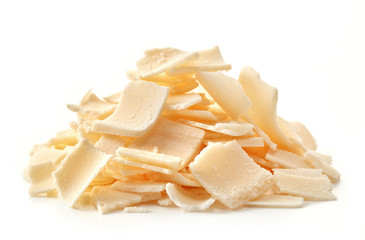 A stack of Parmesan flakes