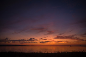 Fototapeta na wymiar Sunset at seaside