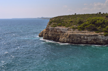 The Mediterranean Sea off the coast of the Spanish islands, Mallorca, Spain