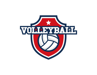 Volleyball logo vector