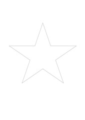 star isolated on white background