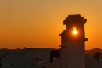 Sunrise through the Chimney