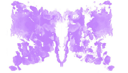 Obraz na płótnie Canvas purple butterfly watercolor abstract on white background