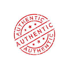 Authentic stamp vector