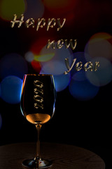 Frohes neues Jahr, Silvester, Happy new year, glas, wein 7