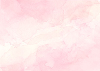 Pink waetrcolor background Abstract pastel backdrop Paint texture