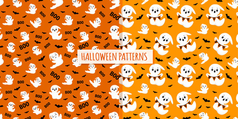 Halloween patterns set