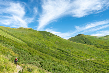 姥ケ岳から月山への登山