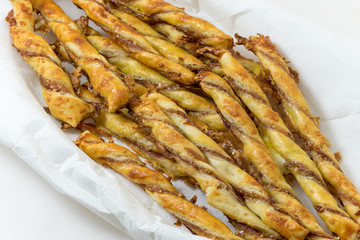 Breadsticks with bacon