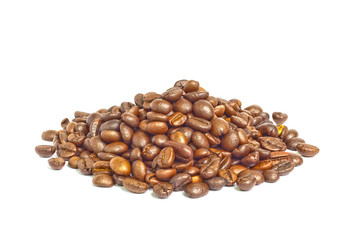 coffee beans isolated on white background