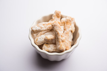 Maida Petha made using Corn Flour with sugar syrup coating