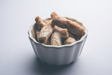 Maida Petha made using Corn Flour with sugar syrup coating