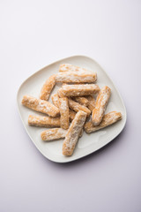 Maida Petha made using Corn Flour with sugar syrup coating