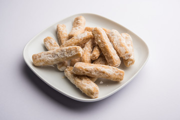 Maida Petha made using Corn Flour with sugar syrup coating