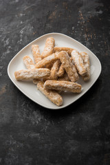 Maida Petha made using Corn Flour with sugar syrup coating