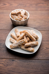 Maida Petha made using Corn Flour with sugar syrup coating