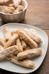 Maida Petha made using Corn Flour with sugar syrup coating