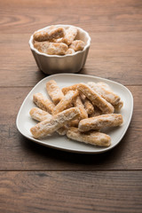 Maida Petha made using Corn Flour with sugar syrup coating