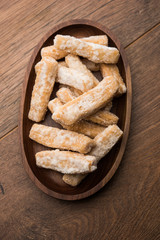 Maida Petha made using Corn Flour with sugar syrup coating