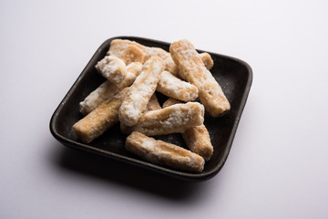 Maida Petha made using Corn Flour with sugar syrup coating