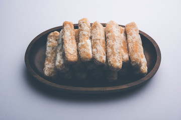Maida Petha made using Corn Flour with sugar syrup coating
