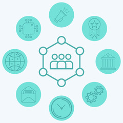 Client vector icon sign symbol