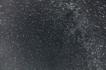 Milky Way and Stars Moving Across the Night Sky,