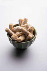 Maida Petha made using Corn Flour with sugar syrup coating