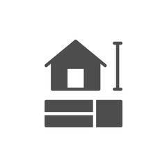 House scheme or construction plan icon