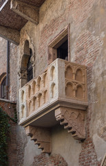 Fototapeta na wymiar Juliet Balcony, Location of Shakespeare’s play.