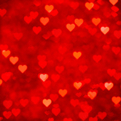 Shiny Hearts Abstract Background