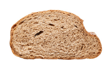 a piece of bread isolated