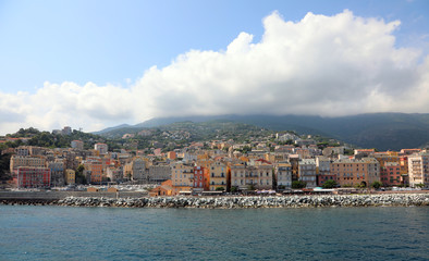 Fototapeta na wymiar Bastia Town in the Corsica Island in France