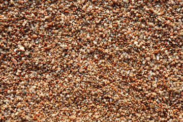 detail of a beach with many small stones