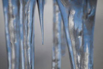 Icilcle close up, abstract background