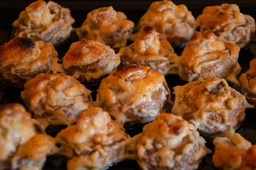 baked mushrooms in mayonnaise
