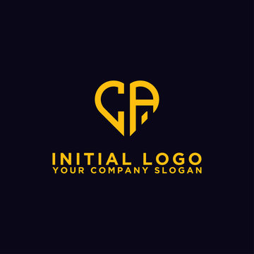 logo design for the company, Inspiration from the initial letters of the CA logo icon. - Vector