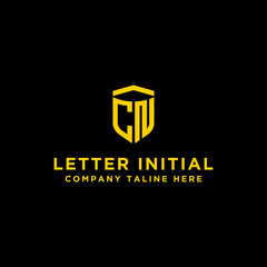 logo design for companies, Inspiration from the initial letters of the CN logo icon. - Vector