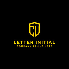 Obraz premium logo design for the company, Inspiration from the initial letters of the logo icon CV. - Vector
