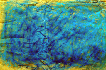 Grunge background oil pastell on crumpeled paper