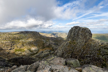 Highest mountain in Continental Portugal - Cantaro Magro at Serra da Estrela