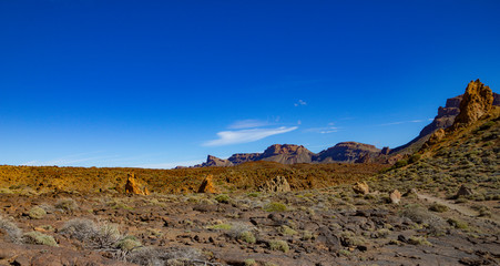 Dans le cratère d'El Teide à Tenerife