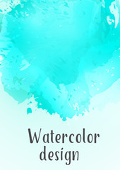 Vector watercolor background.